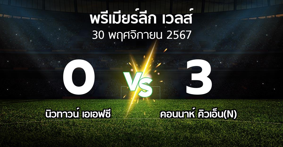 ผลบอล : นิวทาวน์ เอเอฟซี vs คอนนาห์ คิวเอ็น(N) (พรีเมียร์ลีก-เวลส์ 2024-2025)