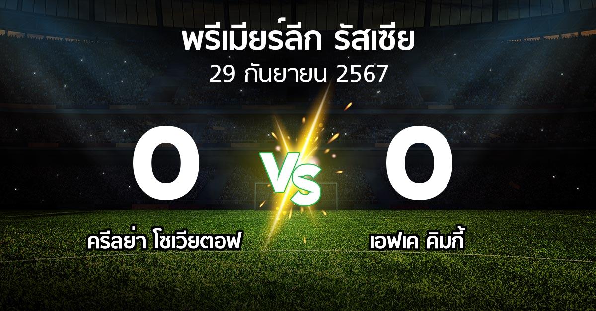 ผลบอล : ครีลย่า โซเวียตอฟ vs เอฟเค คิมกี้ (พรีเมียร์ลีก รัสเซีย  2024-2025)