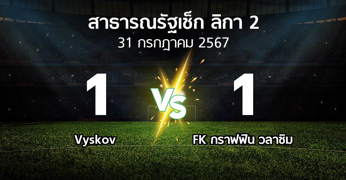 ผลบอล : Vyskov vs FK กราฟฟิน วลาซิม (สาธารณรัฐเช็ก-ลิกา-2 2024-2025)