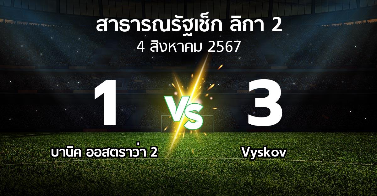 ผลบอล : บานิค ออสตราว่า 2 vs Vyskov (สาธารณรัฐเช็ก-ลิกา-2 2024-2025)