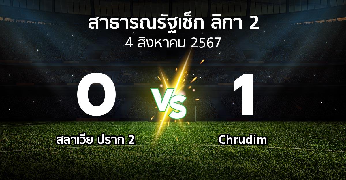 ผลบอล : สลาเวีย ปราก 2 vs Chrudim (สาธารณรัฐเช็ก-ลิกา-2 2024-2025)