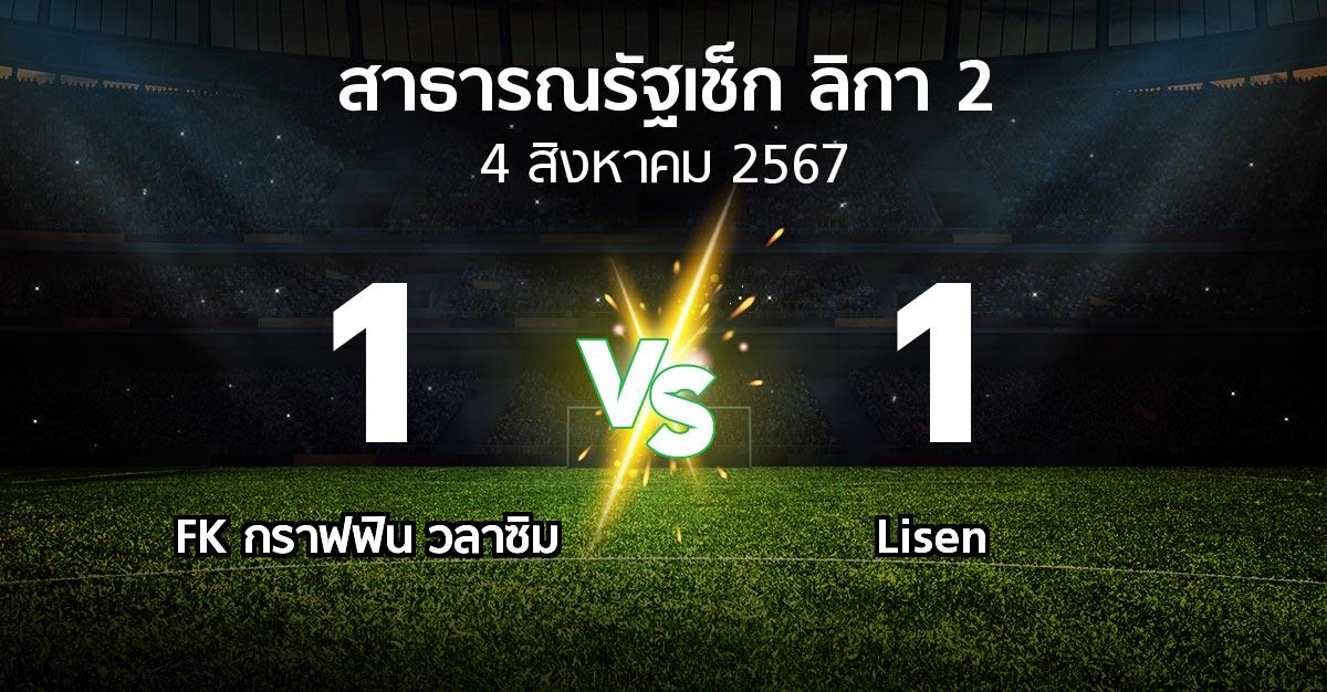 ผลบอล : FK กราฟฟิน วลาซิม vs Lisen (สาธารณรัฐเช็ก-ลิกา-2 2024-2025)