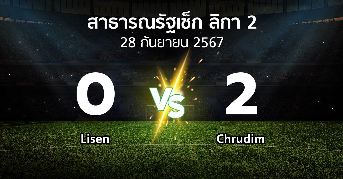 ผลบอล : Lisen vs Chrudim (สาธารณรัฐเช็ก-ลิกา-2 2024-2025)