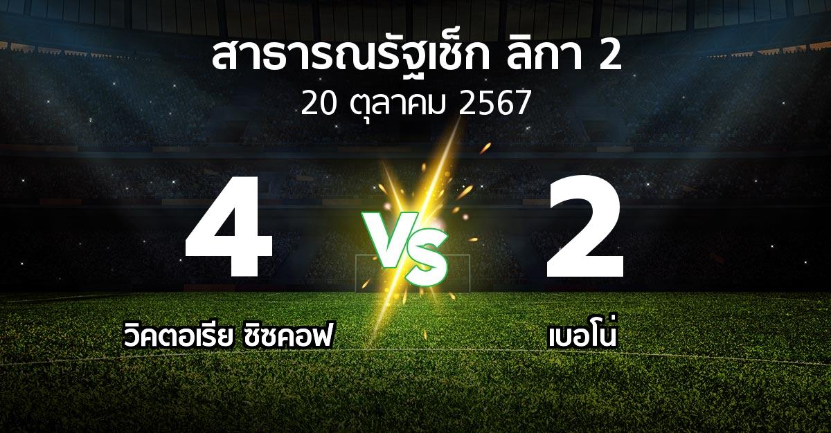 ผลบอล : วิคตอเรีย ซิซคอฟ vs เบอโน่ (สาธารณรัฐเช็ก-ลิกา-2 2024-2025)