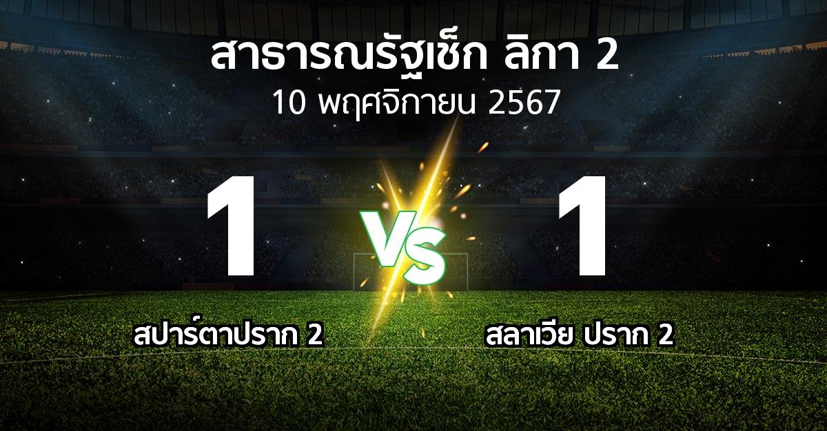 ผลบอล : สปาร์ตาปราก 2 vs สลาเวีย ปราก 2 (สาธารณรัฐเช็ก-ลิกา-2 2024-2025)