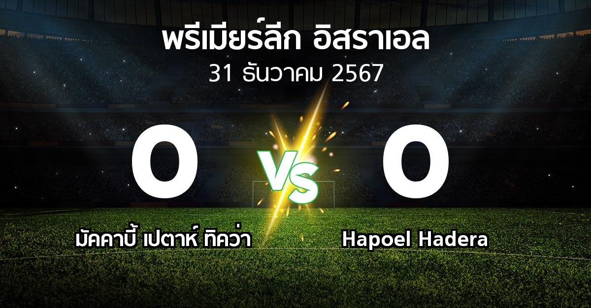 ผลบอล : มัคคาบี้ เปตาห์ ทิคว่า vs Hapoel Hadera (พรีเมียร์ลีก-อิสราเอล 2024-2025)