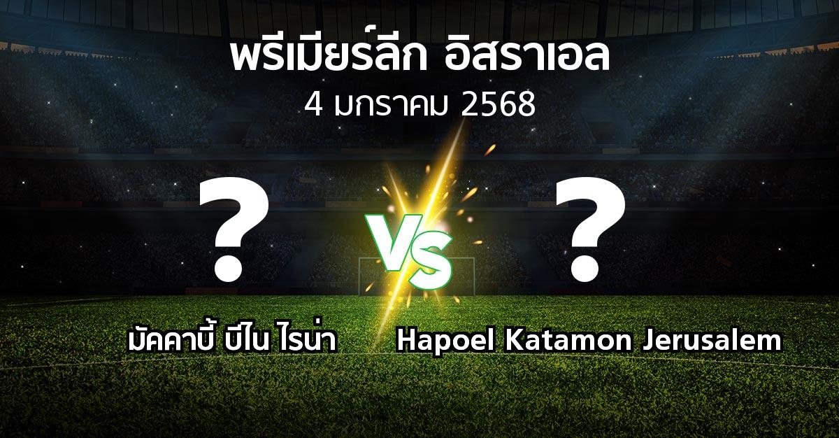 โปรแกรมบอล : มัคคาบี้ บีไน ไรน่า vs Hapoel Katamon Jerusalem (พรีเมียร์ลีก-อิสราเอล 2024-2025)