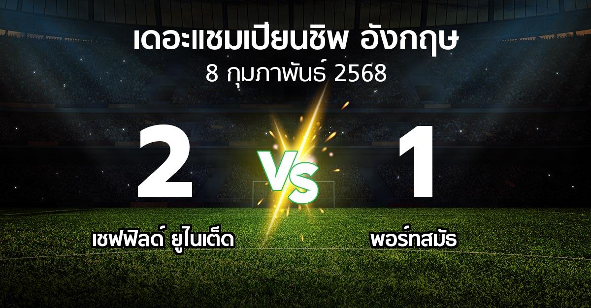 ผลบอล : เชฟฟิลด์ ยูไนเต็ด vs พอร์ทสมัธ (เดอะ แชมเปียนชิพ 2024-2025)