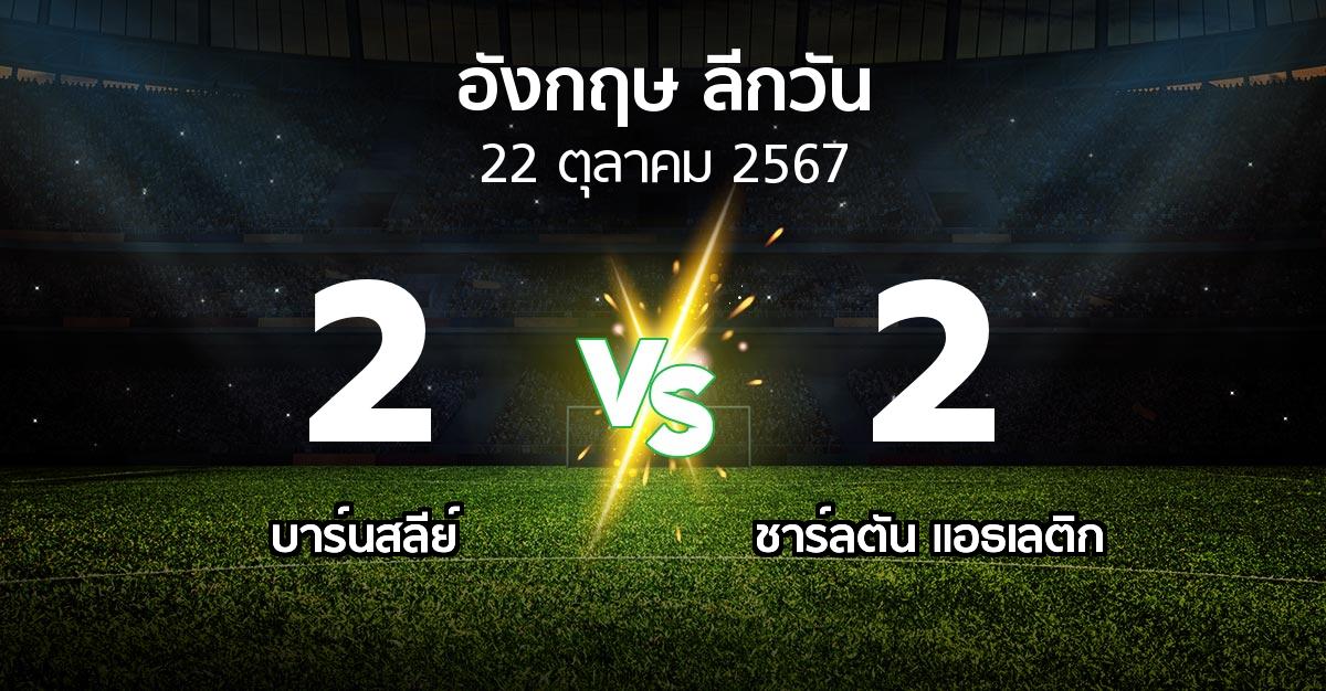 ผลบอล : บาร์นสลีย์ vs ชาร์ลตัน  (ลีกวัน-อังกฤษ 2024-2025)