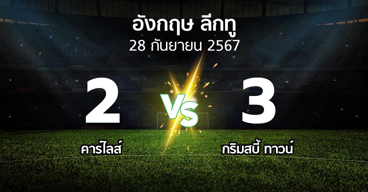 ผลบอล : คาร์ไลส์ vs กริมสบี้ ทาวน์ (อังกฤษดิวิชั่น2 2024-2025)