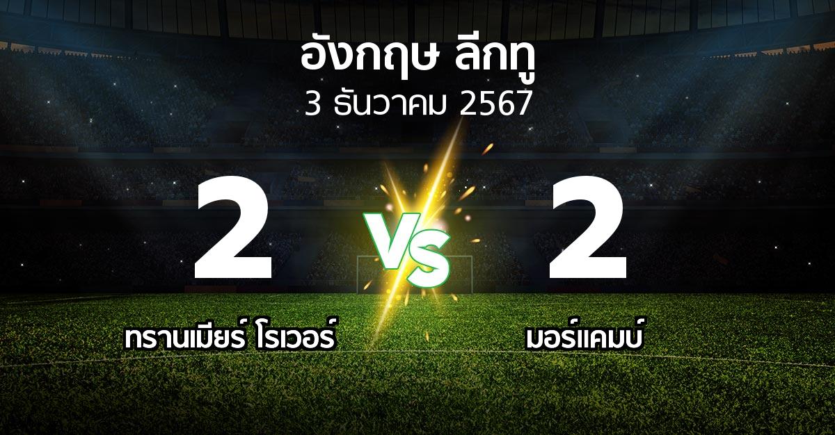 ผลบอล : ทรานเมียร์ โรเวอร์ vs มอร์แคมบ์ (อังกฤษดิวิชั่น2 2024-2025)