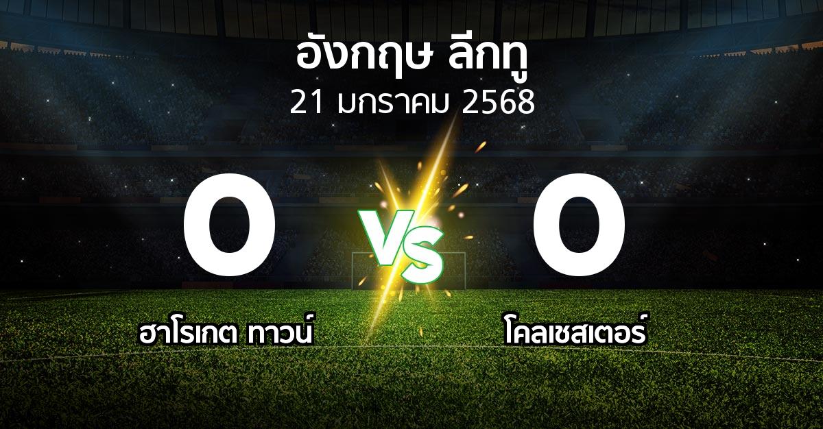 ผลบอล : ฮาโรเกต ทาวน์ vs โคลเชสเตอร์ (อังกฤษดิวิชั่น2 2024-2025)