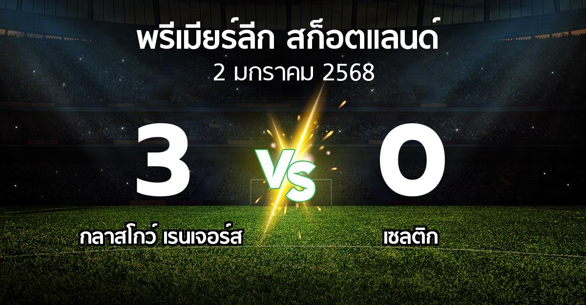 ผลบอล : กลาสโกว์ เรนเจอร์ส vs เซลติก (สก็อตติชพรีเมียร์ลีก 2024-2025)