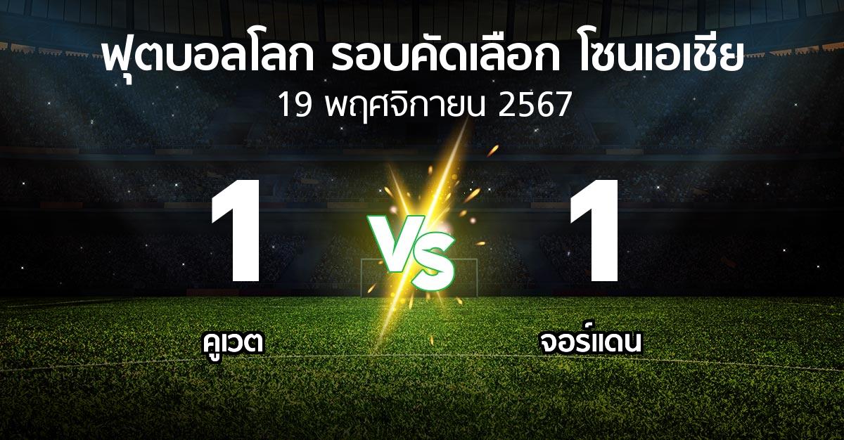 ผลบอล : คูเวต vs จอร์แดน (ฟุตบอลโลก-รอบคัดเลือก-โซนเอเชีย 2023-2025)