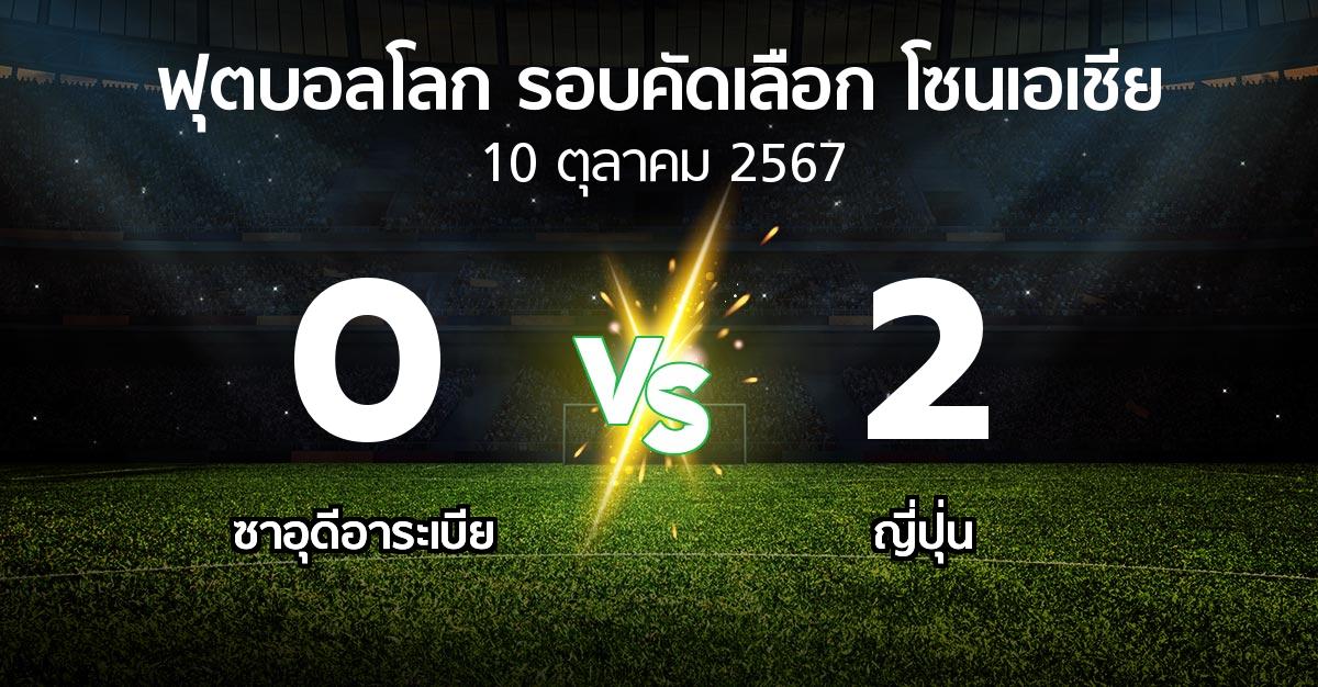 ผลบอล : ซาอุดีอาระเบีย vs ญี่ปุ่น (ฟุตบอลโลก-รอบคัดเลือก-โซนเอเชีย 2023-2025)