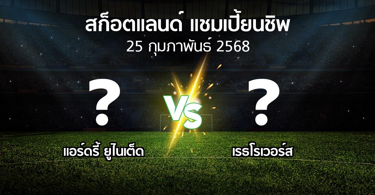 โปรแกรมบอล : แอร์ดรี้ ยูไนเต็ด vs เรธโรเวอร์ส (สก็อตแลนด์-แชมเปี้ยนชิพ 2024-2025)