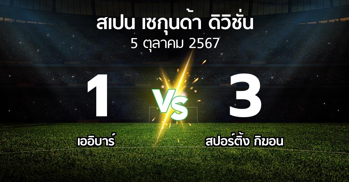 ผลบอล : เออิบาร์ vs สปอร์ติ้ง กิฆอน (สเปน-เซกุนด้า-ดิวิชั่น 2024-2025)