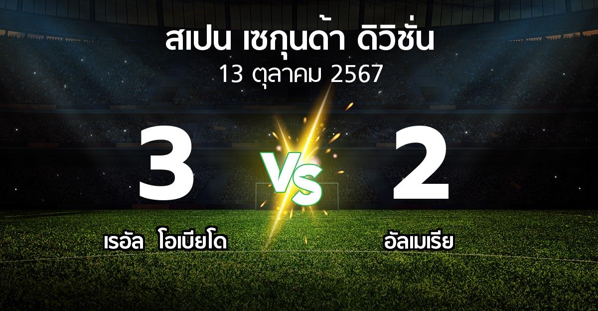 ผลบอล : เรอัล  โอเบียโด vs อัลเมเรีย (สเปน-เซกุนด้า-ดิวิชั่น 2024-2025)