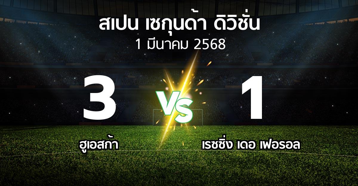 ผลบอล : ฮูเอสก้า vs เรซซิ่ง เดอ เฟอรอล (สเปน-เซกุนด้า-ดิวิชั่น 2024-2025)