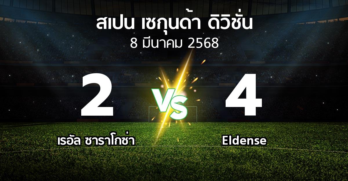 ผลบอล : เรอัล ซาราโกซ่า vs Eldense (สเปน-เซกุนด้า-ดิวิชั่น 2024-2025)