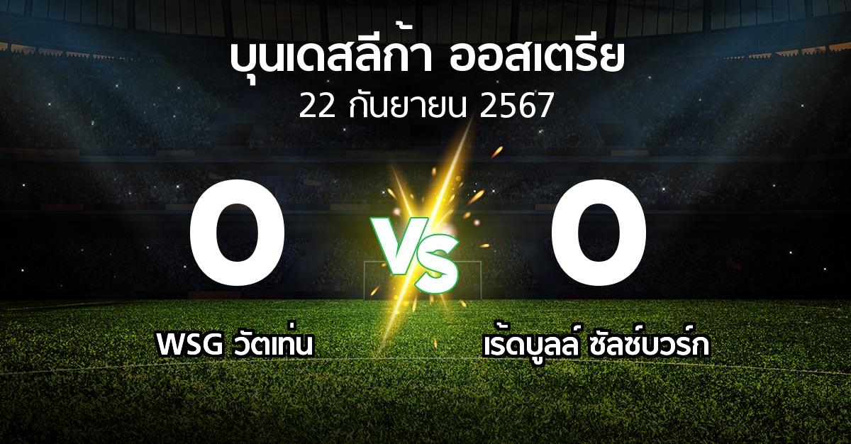 ผลบอล : WSG วัตเท่น vs เร้ดบูลล์ ซัลซ์บวร์ก (บุนเดสลีก้า-ออสเตรีย 2024-2025)