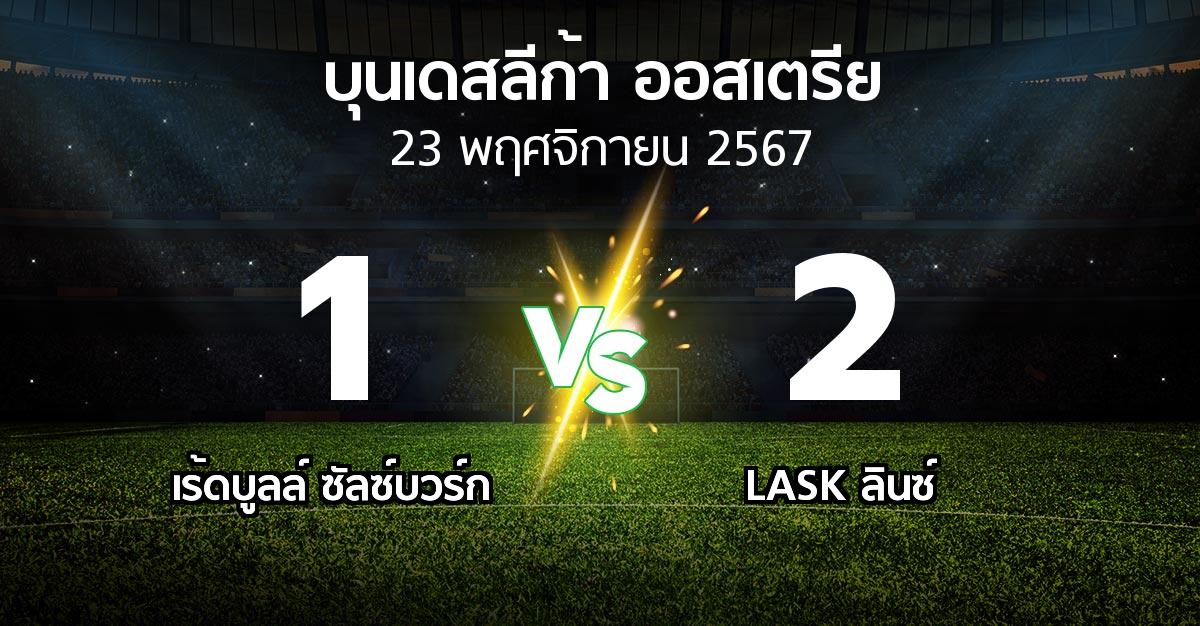 ผลบอล : เร้ดบูลล์ ซัลซ์บวร์ก vs LASK ลินซ์ (บุนเดสลีก้า-ออสเตรีย 2024-2025)