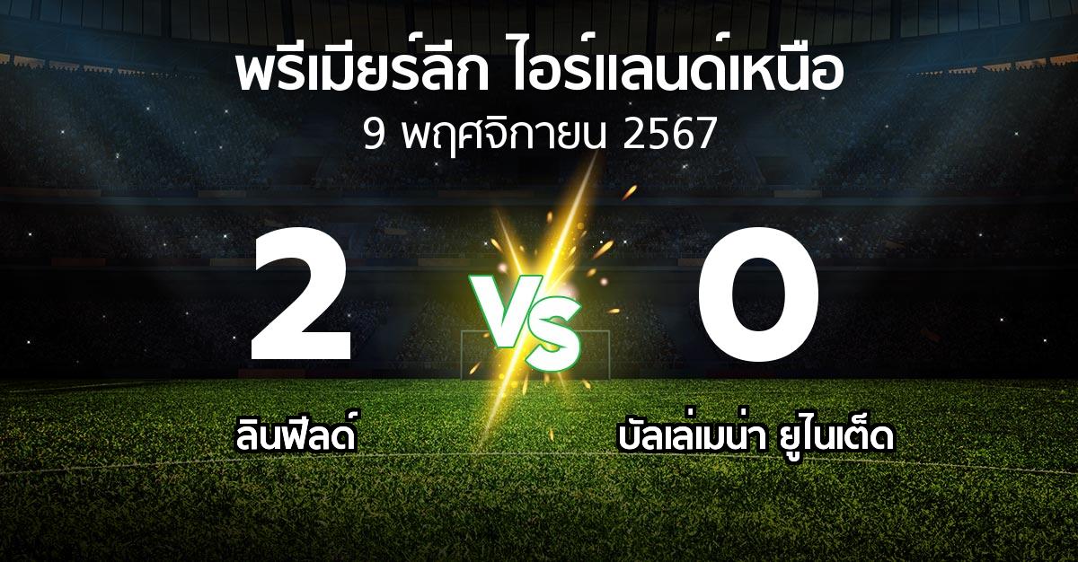 ผลบอล : ลินฟีลด์ vs บัลเล่เมน่า ยูไนเต็ด (พรีเมียร์ลีก-ไอร์แลนด์เหนือ 2024-2025)