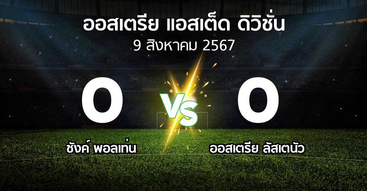 ผลบอล : ซังค์ พอลเท่น vs Lusten (ออสเตรีย-แอสเต็ด-ดิวิชั่น 2024-2025)