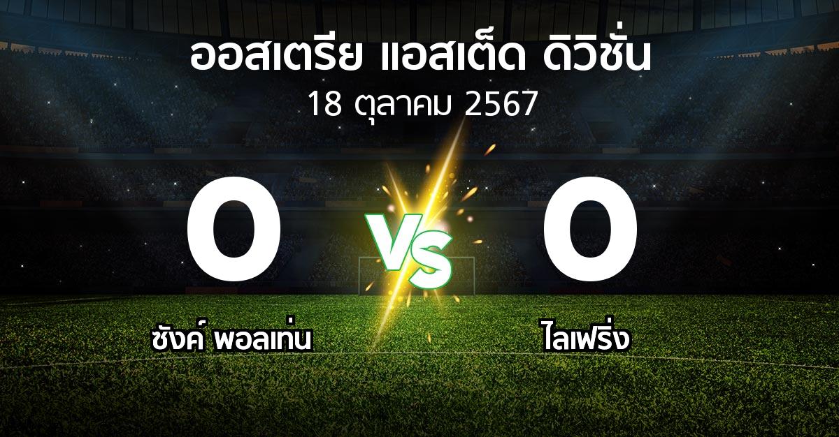 ผลบอล : ซังค์ พอลเท่น vs ไลเฟริ่ง (ออสเตรีย-แอสเต็ด-ดิวิชั่น 2024-2025)