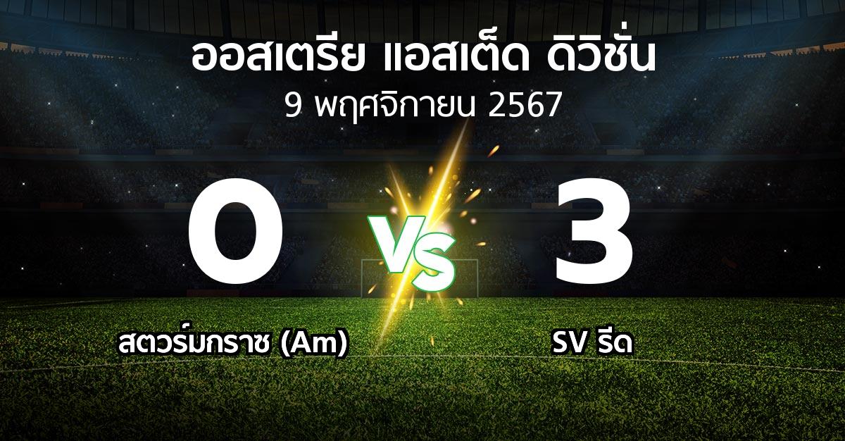 ผลบอล : สตวร์มกราซ (Am) vs SV รีด (ออสเตรีย-แอสเต็ด-ดิวิชั่น 2024-2025)