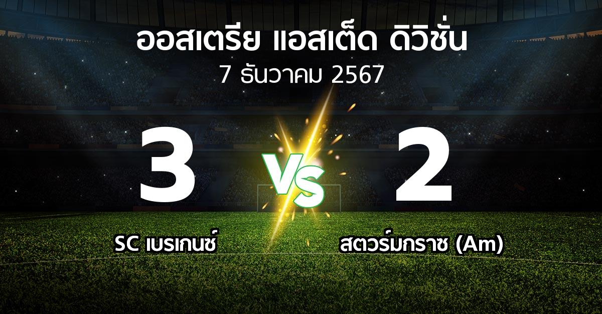 ผลบอล : SC เบรเกนซ์ vs สตวร์มกราซ (Am) (ออสเตรีย-แอสเต็ด-ดิวิชั่น 2024-2025)