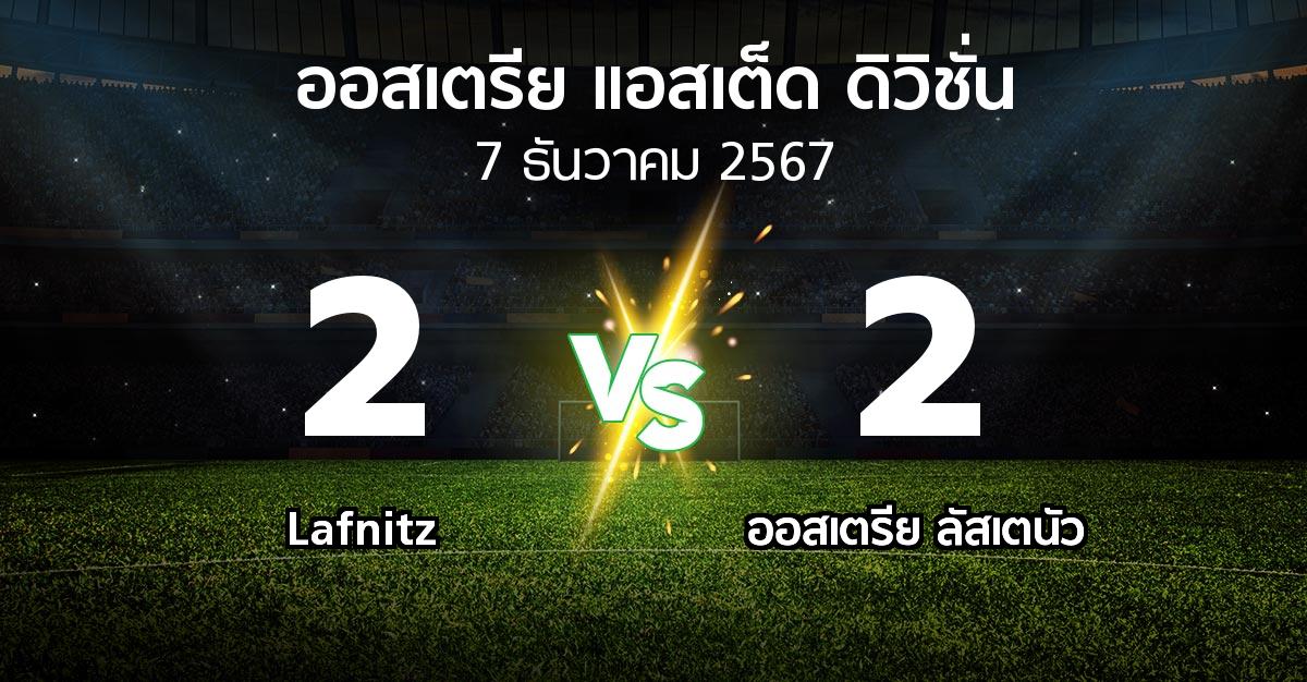 ผลบอล : Lafnitz vs Lusten (ออสเตรีย-แอสเต็ด-ดิวิชั่น 2024-2025)