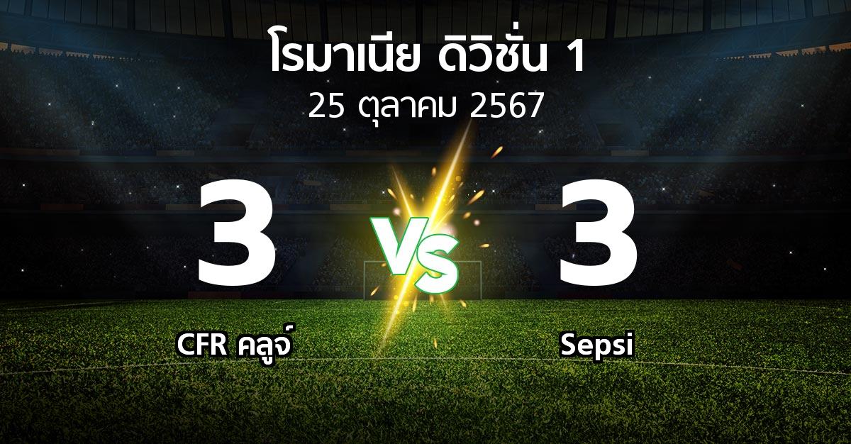 ผลบอล : CFR คลูจ์ vs Sepsi (โรมาเนีย-ดิวิชั่น-1 2024-2025)