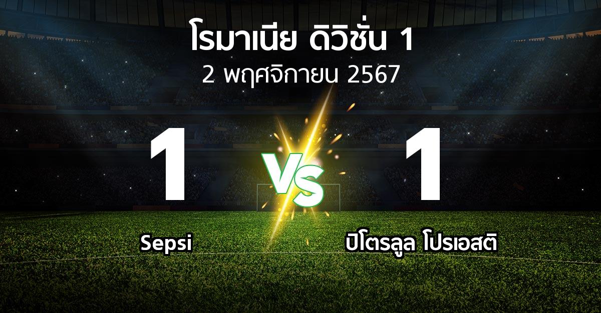 ผลบอล : Sepsi vs ปิโตรลูล โปรเอสติ (โรมาเนีย-ดิวิชั่น-1 2024-2025)