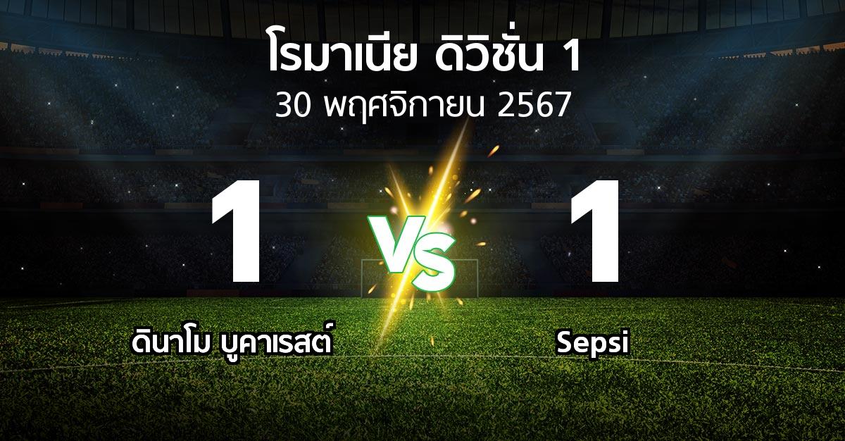 ผลบอล : ดินาโม บูคาเรสต์ vs Sepsi (โรมาเนีย-ดิวิชั่น-1 2024-2025)