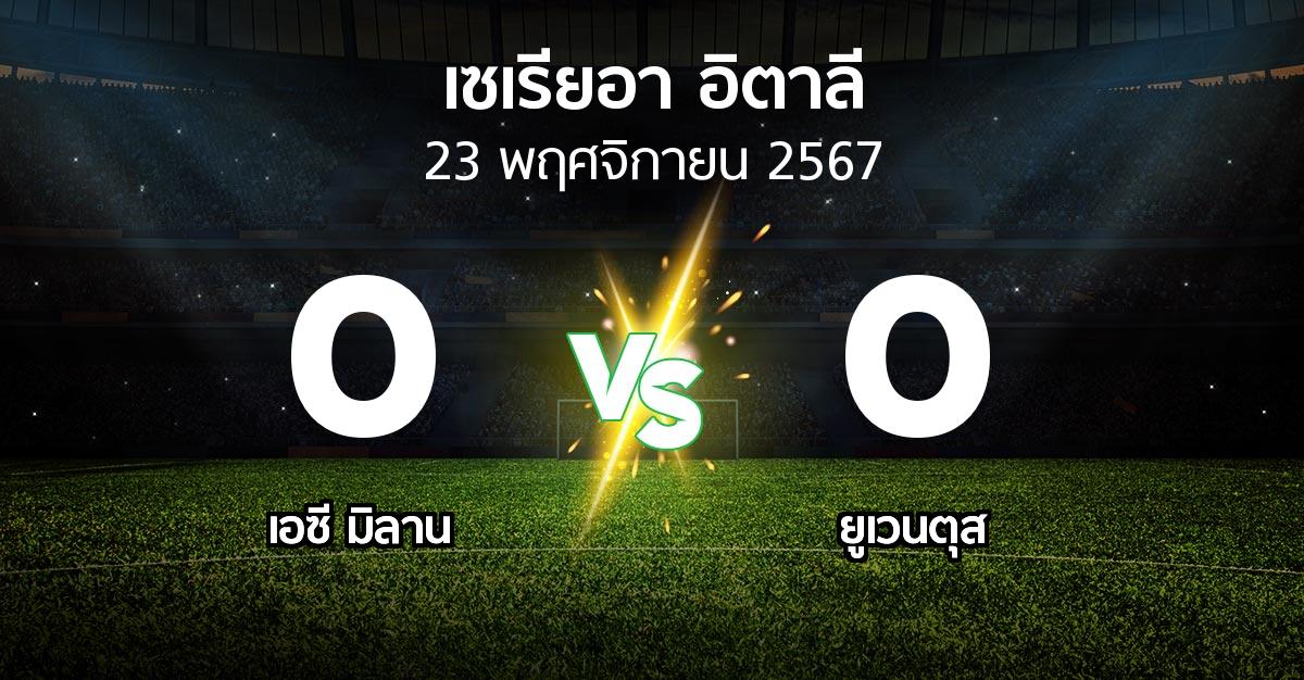 ผลบอล : เอซี มิลาน vs ยูเวนตุส (เซเรีย อา 2024-2025)