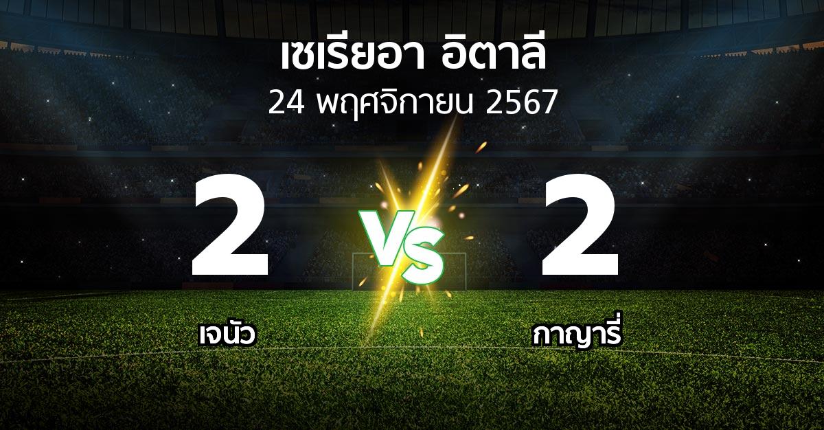 ผลบอล : เจนัว vs กาญารี่ (เซเรีย อา 2024-2025)