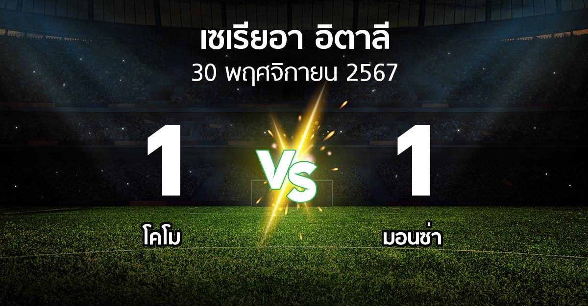 ผลบอล : โคโม vs มอนซ่า (เซเรีย อา 2024-2025)