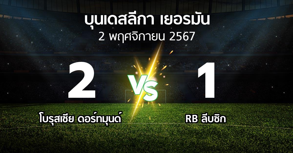 ผลบอล : ดอร์ทมุนด์ vs RB ลีบซิก (บุนเดสลีกา 2024-2025)