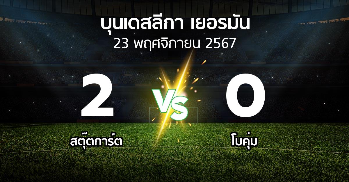 ผลบอล : สตุ๊ตการ์ต vs โบคุ่ม (บุนเดสลีกา 2024-2025)