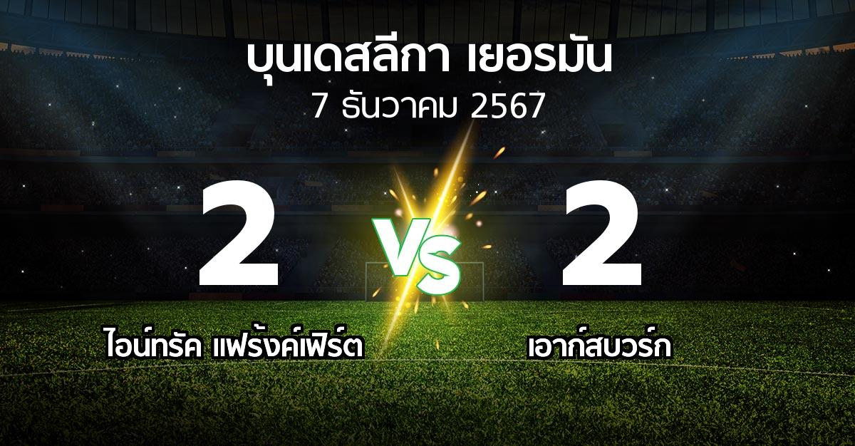 ผลบอล : แฟร้งค์เฟิร์ต vs เอาก์สบวร์ก (บุนเดสลีกา 2024-2025)