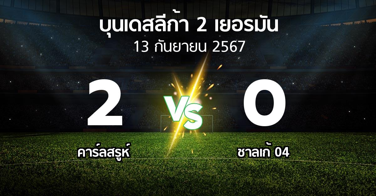 ผลบอล : คาร์ลสรูห์ vs ชาลเก้ 04 (บุนเดสลีก้า-2-เยอรมัน 2024-2025)