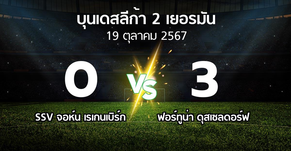 ผลบอล : SSV จอห์น เรเกนเบิร์ก vs ฟอร์ทูน่า ดุสเซลดอร์ฟ (บุนเดสลีก้า-2-เยอรมัน 2024-2025)