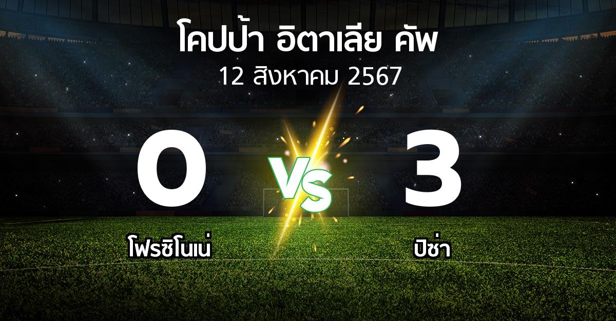 ผลบอล : โฟรซิโนเน่ vs ปิซ่า (โคปป้าอิตาเลียคัพ 2024-2025)