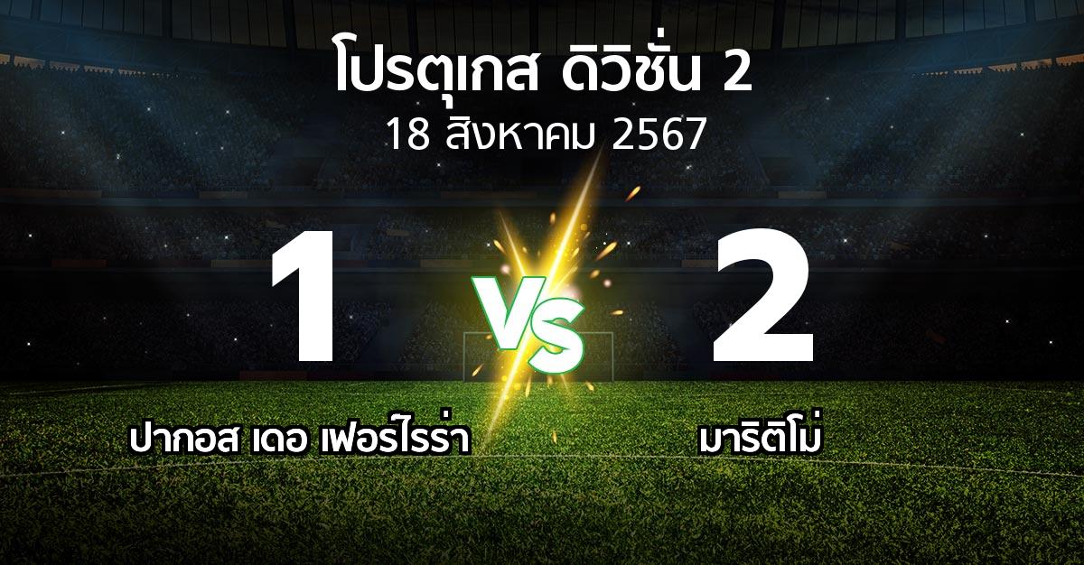 ผลบอล : ปากอส vs มาริติโม่ (โปรตุเกส-ดิวิชั่น-2 2024-2025)