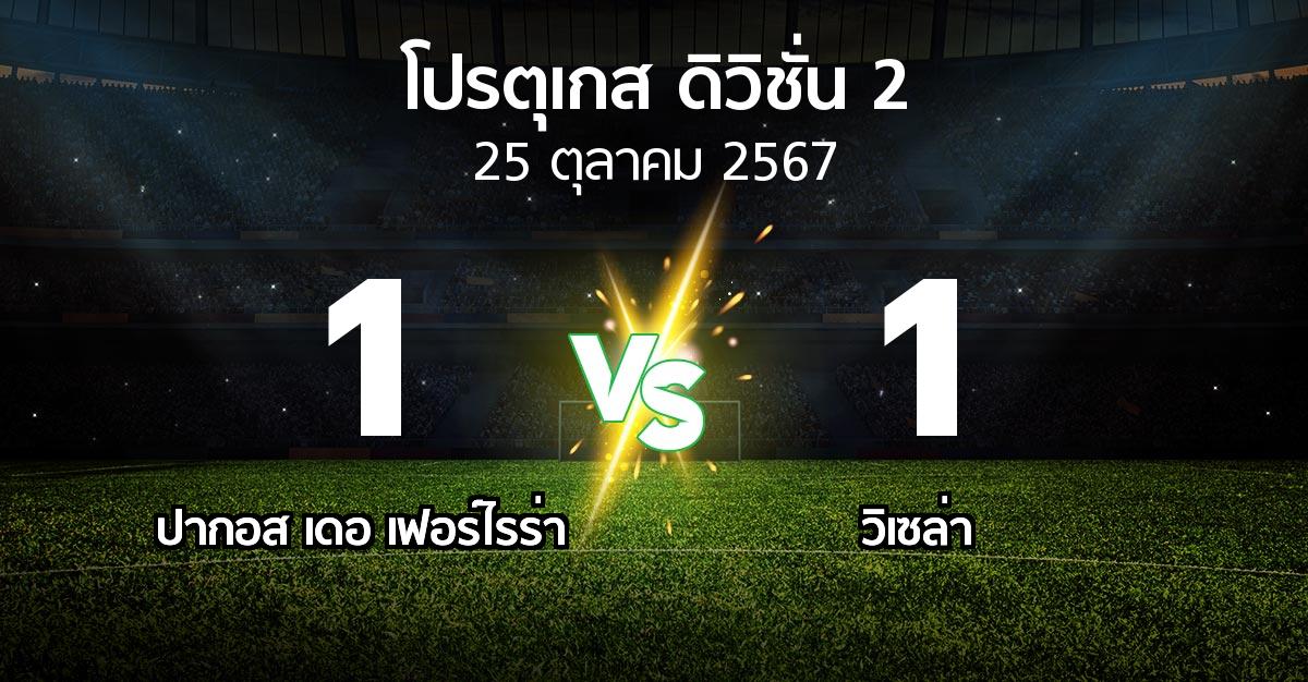 ผลบอล : ปากอส vs วิเซล่า (โปรตุเกส-ดิวิชั่น-2 2024-2025)