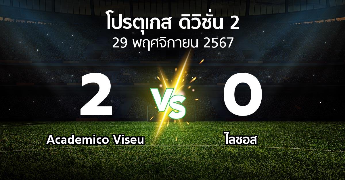 ผลบอล : Academico Viseu vs ไลซอส (โปรตุเกส-ดิวิชั่น-2 2024-2025)