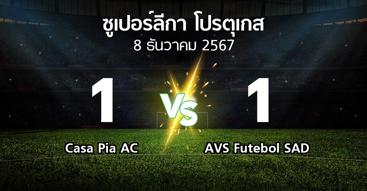 ผลบอล : Casa Pia AC vs AVS Futebol SAD (ซูเปอร์ลีกา-โปรตุเกส 2024-2025)