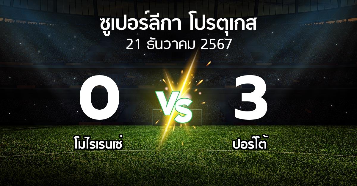 ผลบอล : โมไรเรนเซ่ vs ปอร์โต้ (ซูเปอร์ลีกา-โปรตุเกส 2024-2025)