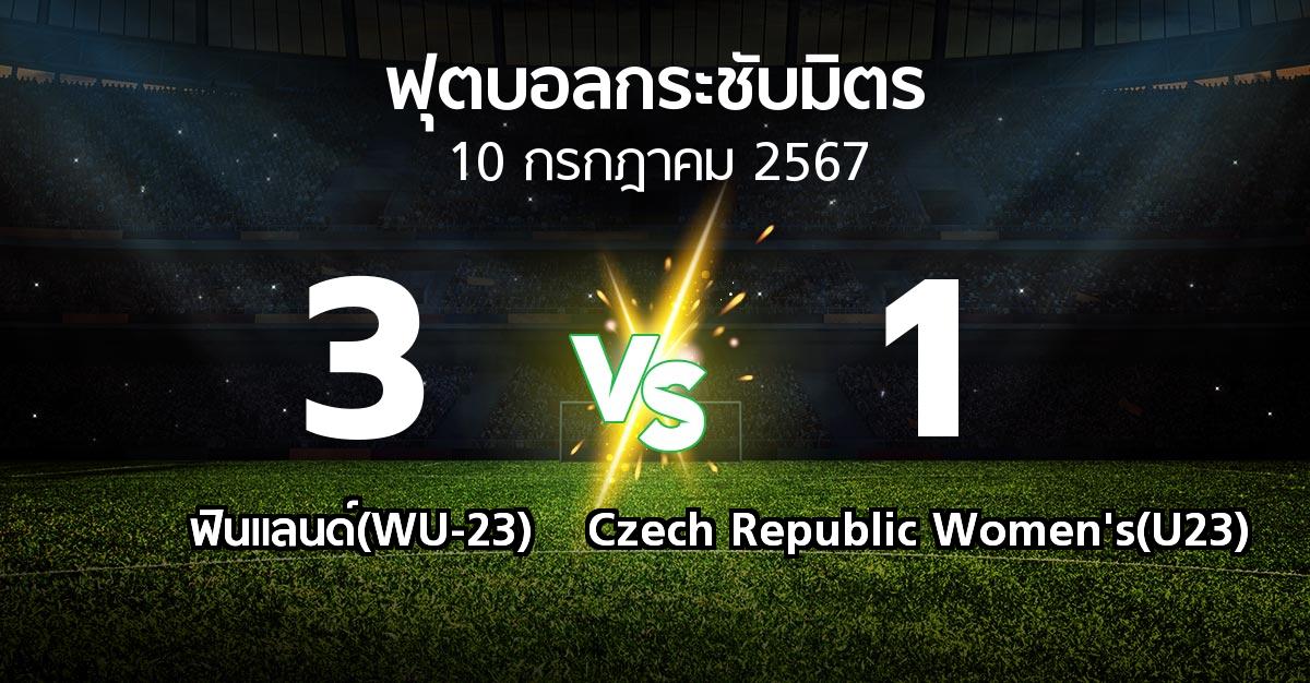 โปรแกรมบอล : ฟินแลนด์(WU-23) vs Czech Republic Women's(U23) (ฟุตบอลกระชับมิตร)